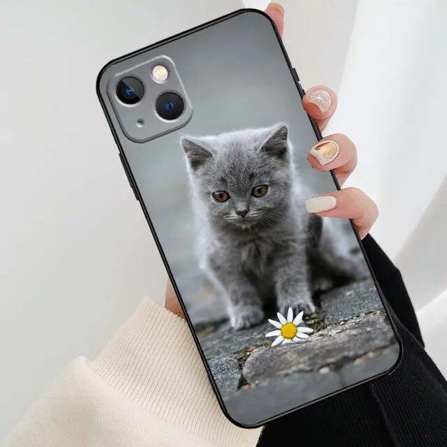 Animation Soft Fashion Phone For Iphone Pro 6 12 8 XR X XS 11 Plus 7 6s 13 Mini Max 14 Silicone Silicon TPU Straight Soft Case Cover