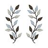Metal Wrought Iron Leaf Wall Decoration, Vine Olive Branch And Leaf Wall, Living Room Outdoor Decoration Botanical Pattern Home Decoration Plaque