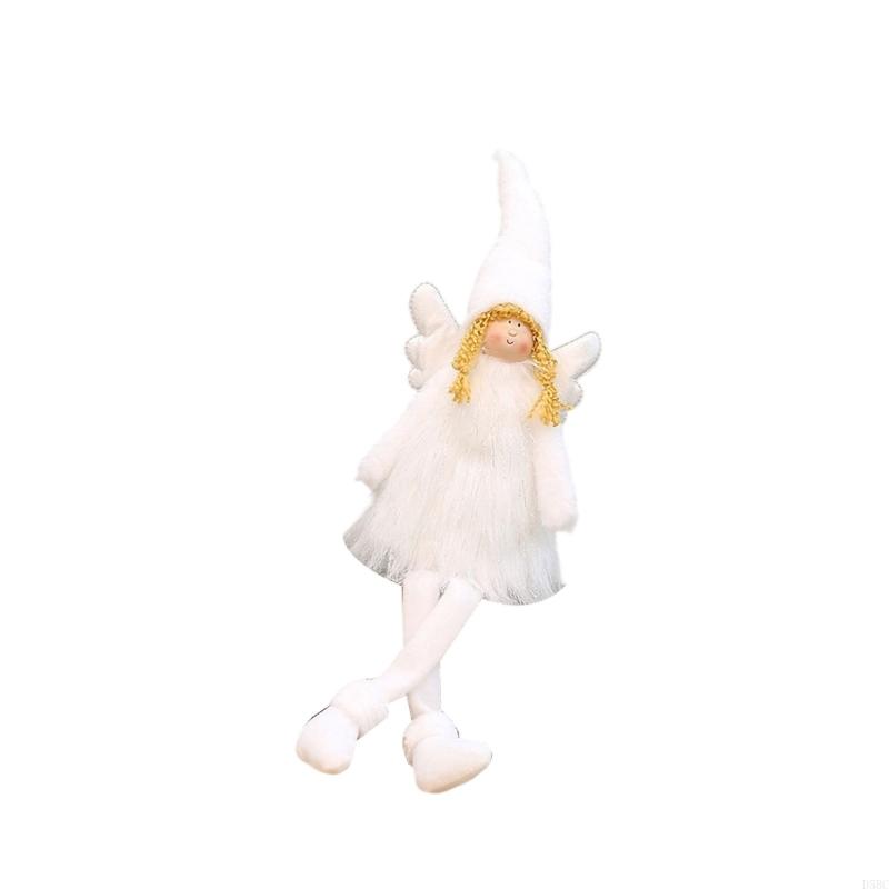 Soft Pink Angelic Wing Plush Doll Christmas Home Decoration Ornament