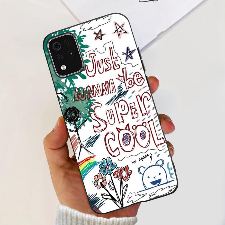 For LG K42 Case LM-K420 LMK420H Cute Fashion Painted Cover Soft Silicone Phone Case For LG K42 K 42 LGK42 Back Cover 6.6'' Coque