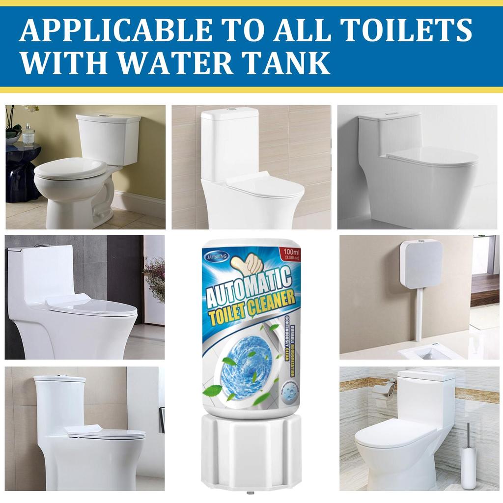 Jaysuing Automatisk toalettskålrens Toalettskålrens Fjerner flekker, deodoriserer og fjerner lukt Toalettskålrens