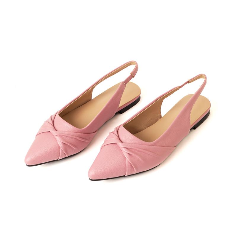 Women's Flat-soled Sandals Summer New Comfortable Versatile Pointed Large-size Sandals