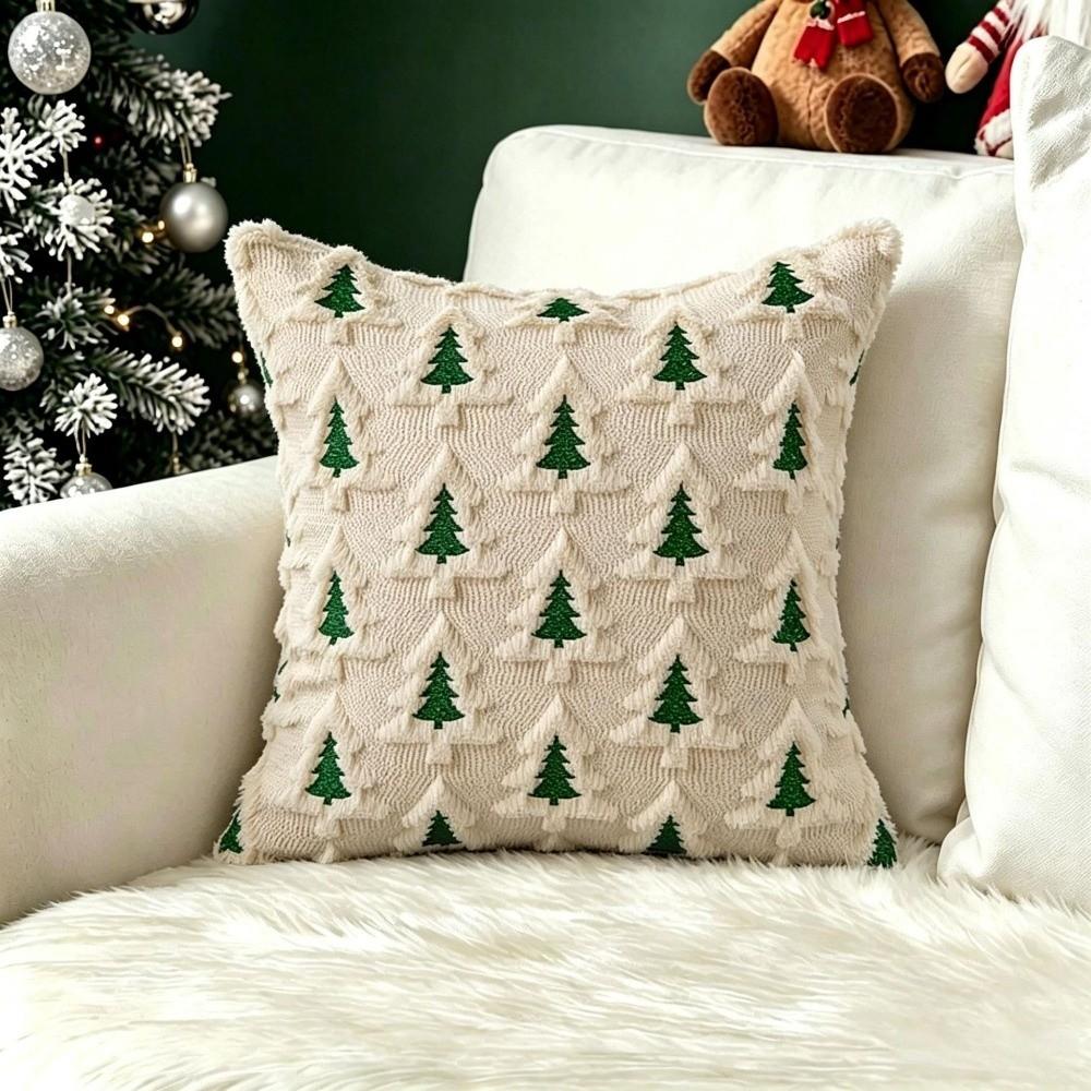 18x18 Inch Cushion Covers Embroidered Decorative Pillowcase New Tufted Pillow Covers  Holiday Party
