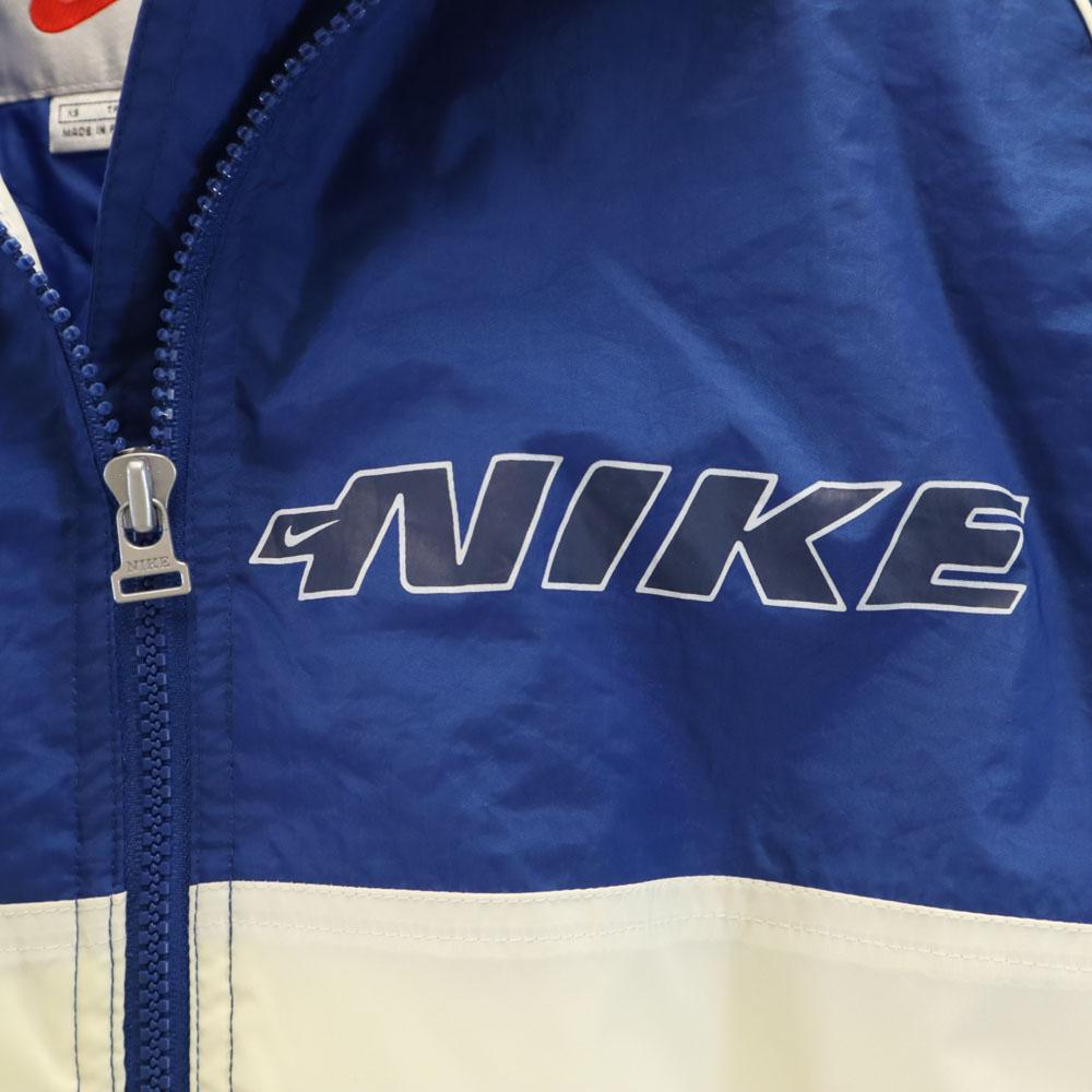Unused NIKE 90s Old White Tag Unused Nylon Jacket Quilted Back with Tag Kid's Used