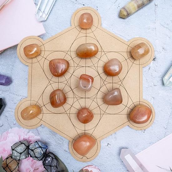 Karneol tumlede steiner Reiki Chakra Helbredende dekorative småstein, vasefyllstoffer Tumlestein for smykker Gaveelement 13 deler sett