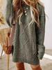 Women's Loose Woolen Dress - European & American Style Bestseller, New Arrival
