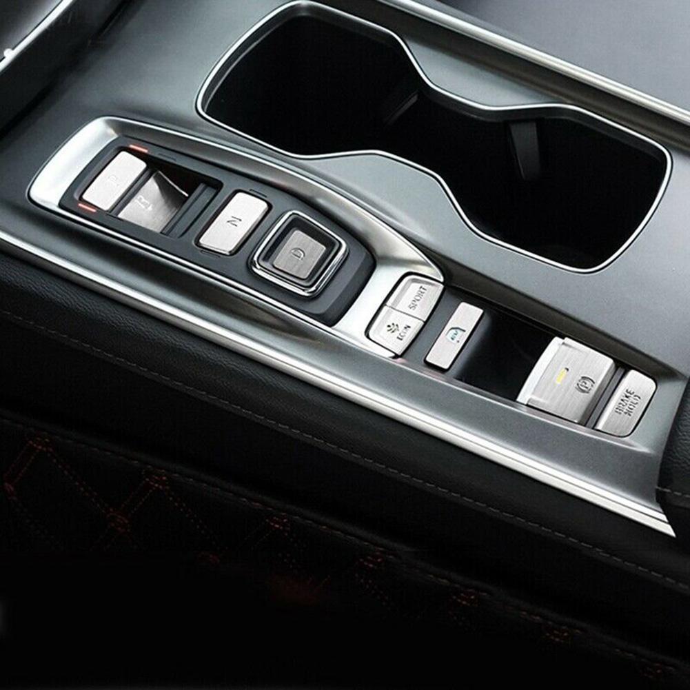 X AUTOHAUX Matt Silver Tone Gear Shift Box Panel Cover Trim Set for Honda Accord 2018-2020 X AUTOHAUX Matt Silver Tone Gear Shift Box Panel Cover Trim Set for Honda Accord 2018-2020