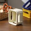 Creative Snack Bowl Mini Basket-Shaped Dish for Fruit Fries Multi-Purpose Small Ceramic