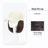 Bob Wig Cap: Women's Versatile Short-Style Synthetic Hair Baseball Cap for Full Gray Hair Coverage.