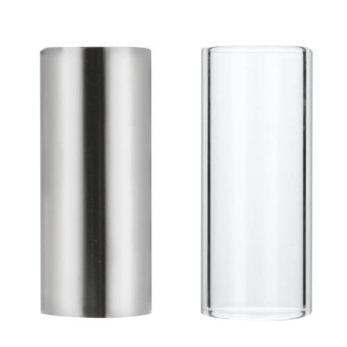 Guitar Slide: 1 Stainless Steel, 1 Glass