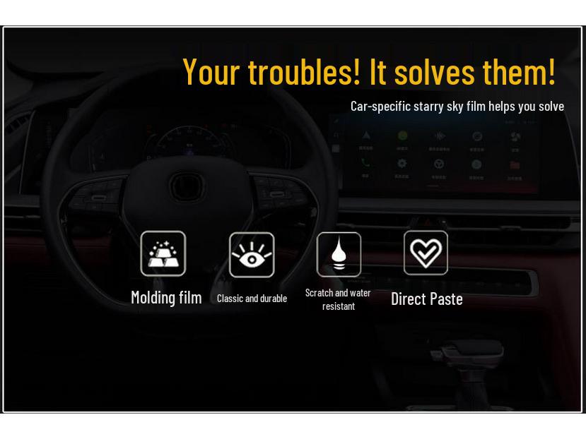 Starry Sky Frosted Film for Roewe I5 Interior: 21 Models, Easy Decor & Damage-Free Replacement