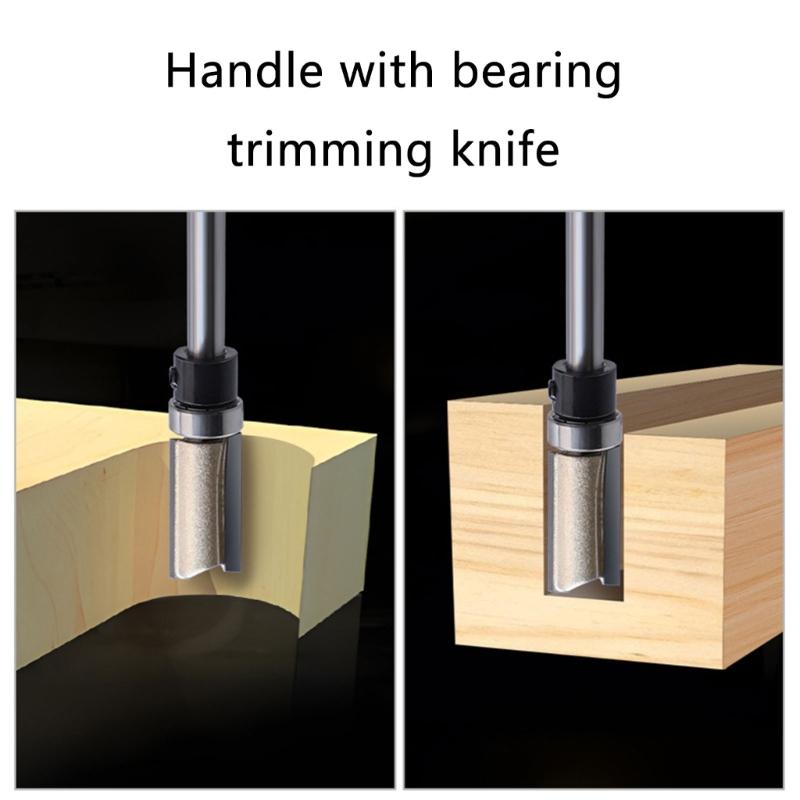Flush Trim Bit With Bearing Routers Bit Woodworking Milling Cutter For Wood Bit End Milll Tool for Woodworking Furniture