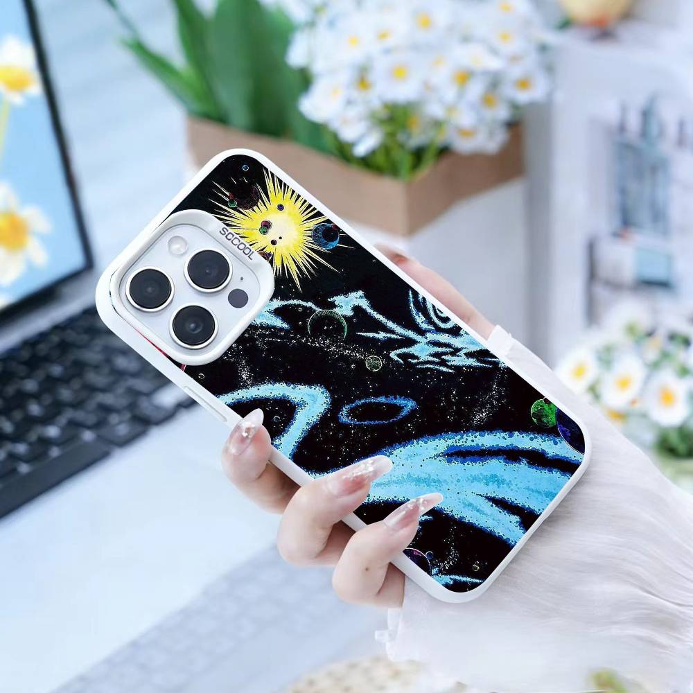 

Starry Night whimsical landscape Phone Case For IPhone 16 17 15 14 12 13 Pro Max Black Color Shockproof Cover iPhone11PROMAX