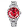 Fashion Full Diamond Hip Hop Diamond Water Ghost Week Calendar Men's Watch