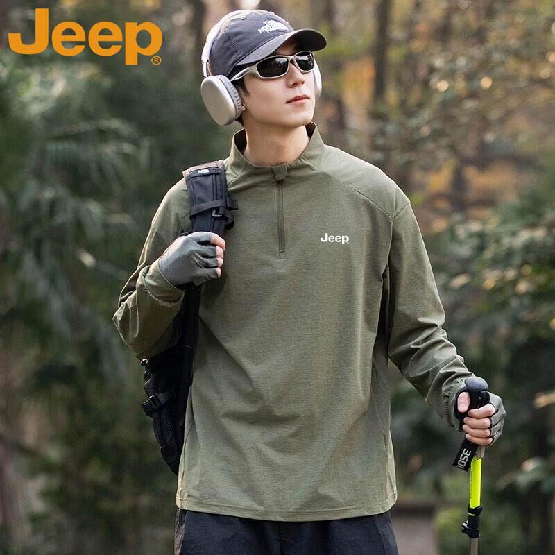 JEEP Men s Quick-Dry Long Sleeve Athletic T-Shirt XL