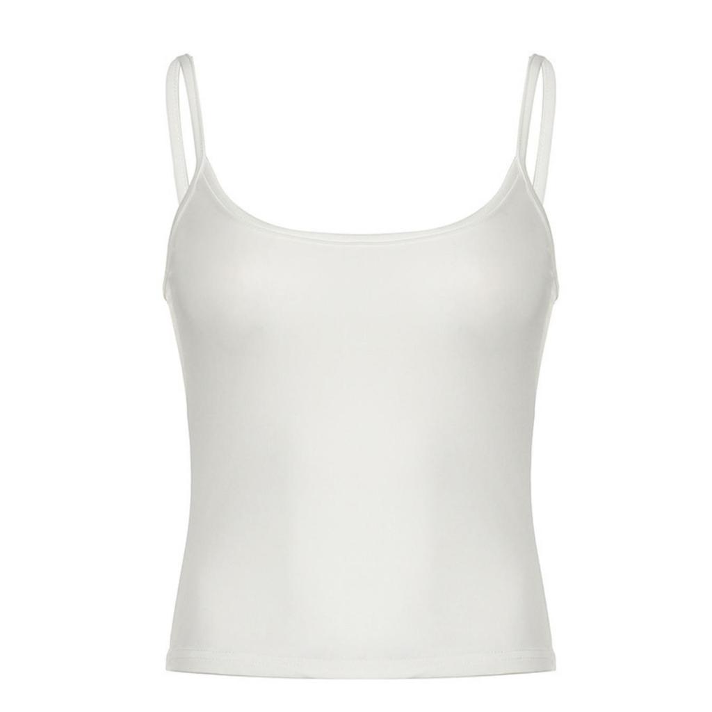 U Neck  Knit Tank Top Crop Tops Women Summer Camis Solid Color Camisole Fashion SportsTube Female Sleeveless Cropped Y2K Girl Clothes