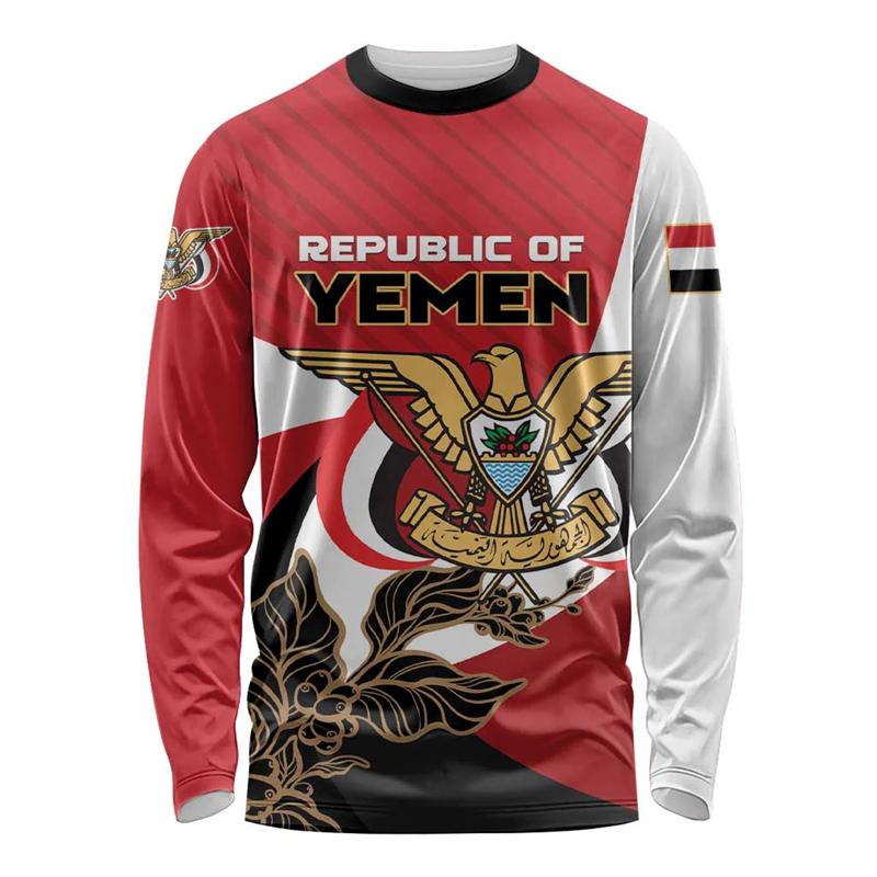 

Round Neck 3D Yemen Flag Printed Casual Short Sleeved Men s T-shirts - Soft Medium Stretch Polyester Fabric Spring and Autumn Relaxed Fit Clothing 5XL