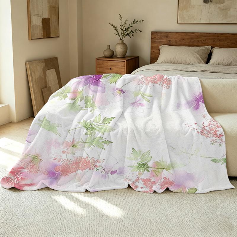 Ultra-Soft Flannel Fleece Blanket, Dense Plush Cozy Throw, Ideal for Home Lounge, Couch Naps, Christmas & Halloween Warm Decor