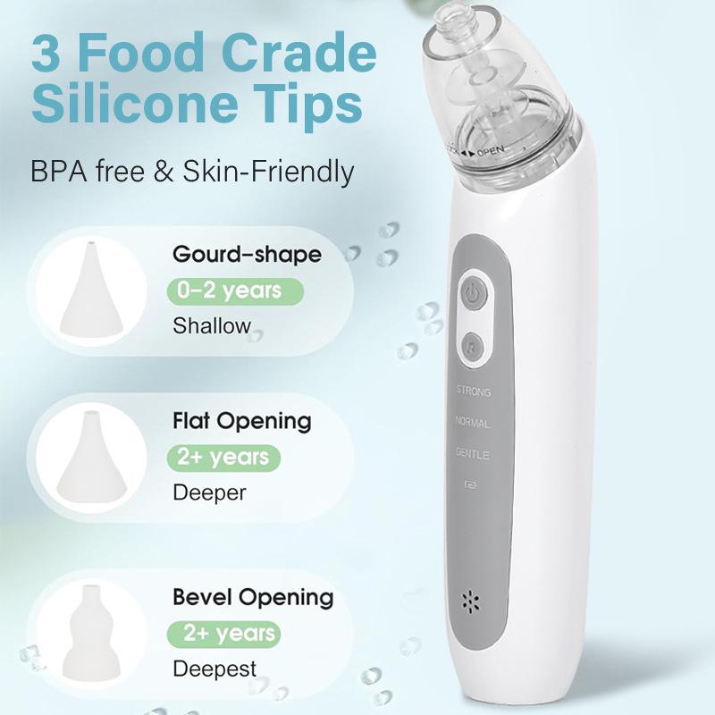 Electric Nasal Aspirator for Babies & Toddlers - Negative Pressure, Anti-Reflux Nasal Cleaner for Nasal Congestion