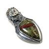 Natural Dragon Blood Jasper Gemstone Pendant 925 Sterling Silver- Handmade Design, Everyday Wear Jewelry, Unique Dragon Blood Jasper Pendant Gifts