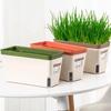 Modern Stylish Double Layer Flower Pot Rectangular Indoor Flower Planter Box Self Watering Plant Pot Hydroponics Planter