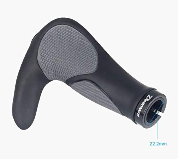 Deemount Bicycle Cow Horn Handlebar Grips for Cross Bikes and Mountain Easy Soft Rubber Tools Grips, Bikes, Grip, [Installation Included]