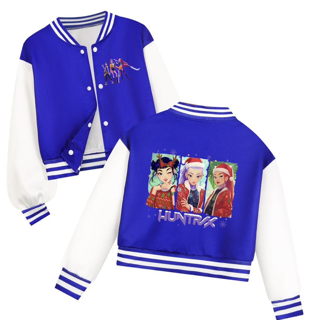 Kids Seven Sleeve Round Neck Christmas Printed Casual Top