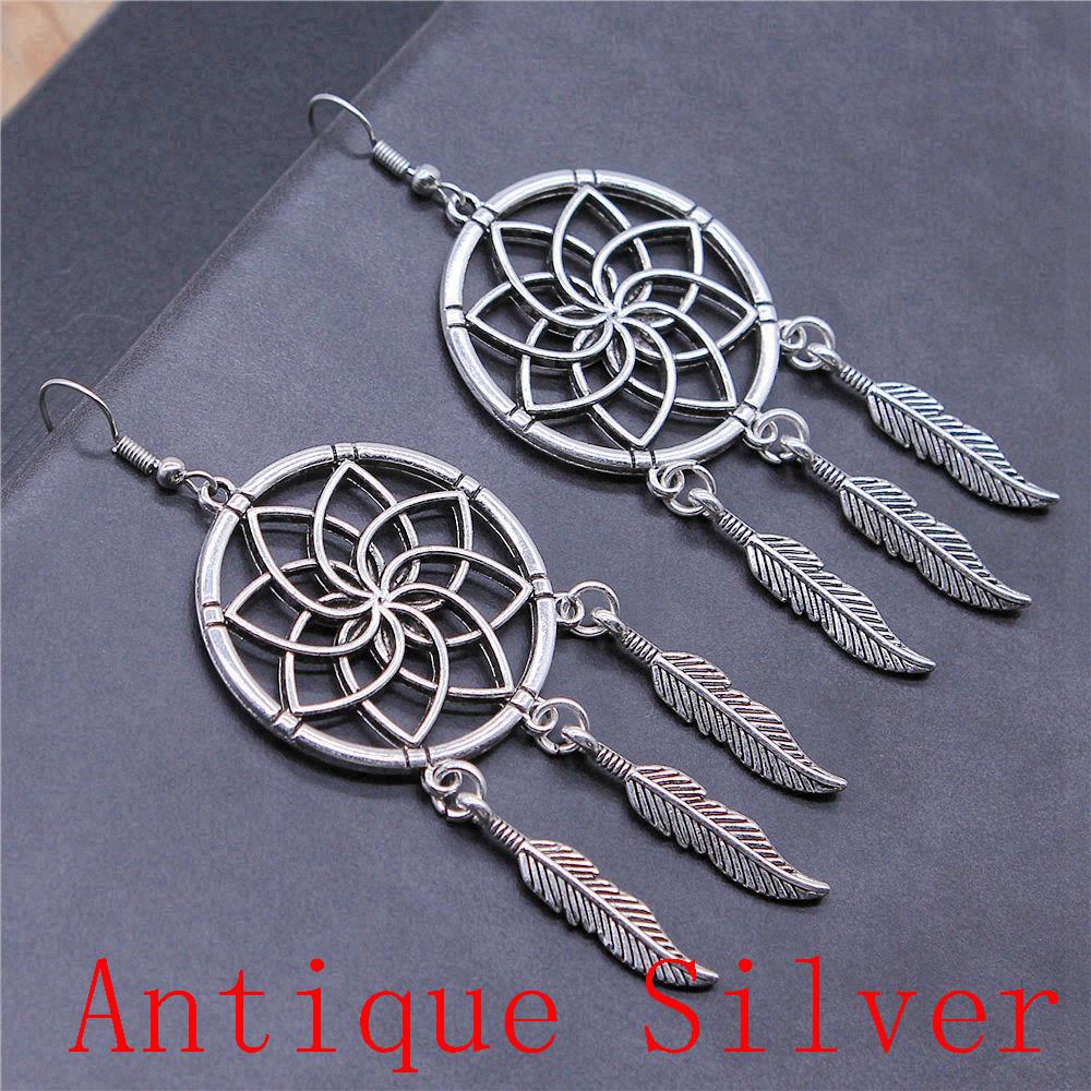 Mandala Pattern Drop Earrings Dangle Drop Earrings For Women Jewelry Making Wholesale