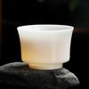 Pu jade porcelain teacup personal master cup Dehua white porcelain tea cup company event souvenir