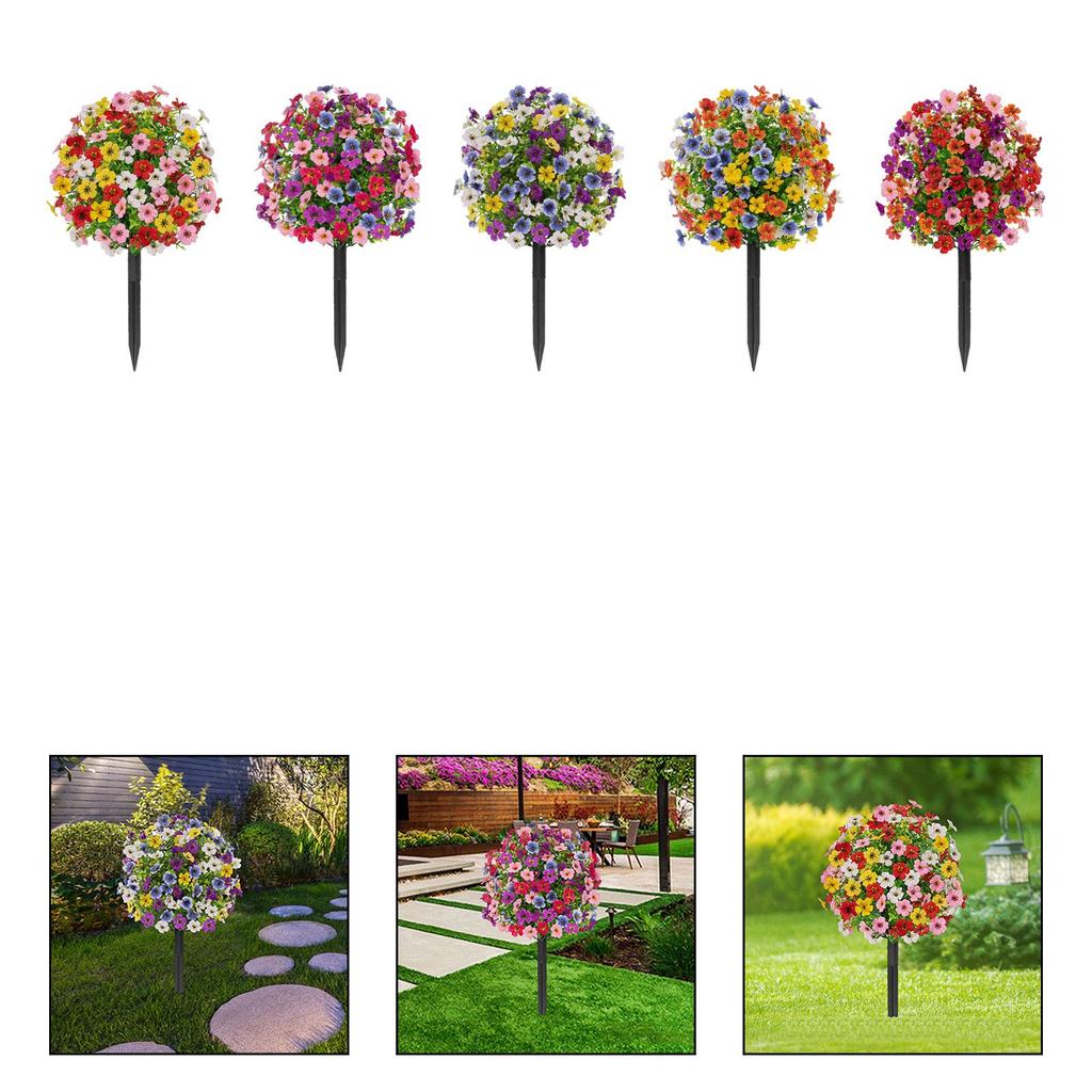 Artificial Flower Garden Stake Decoration Versatile 24" Romantic Gift Fairy