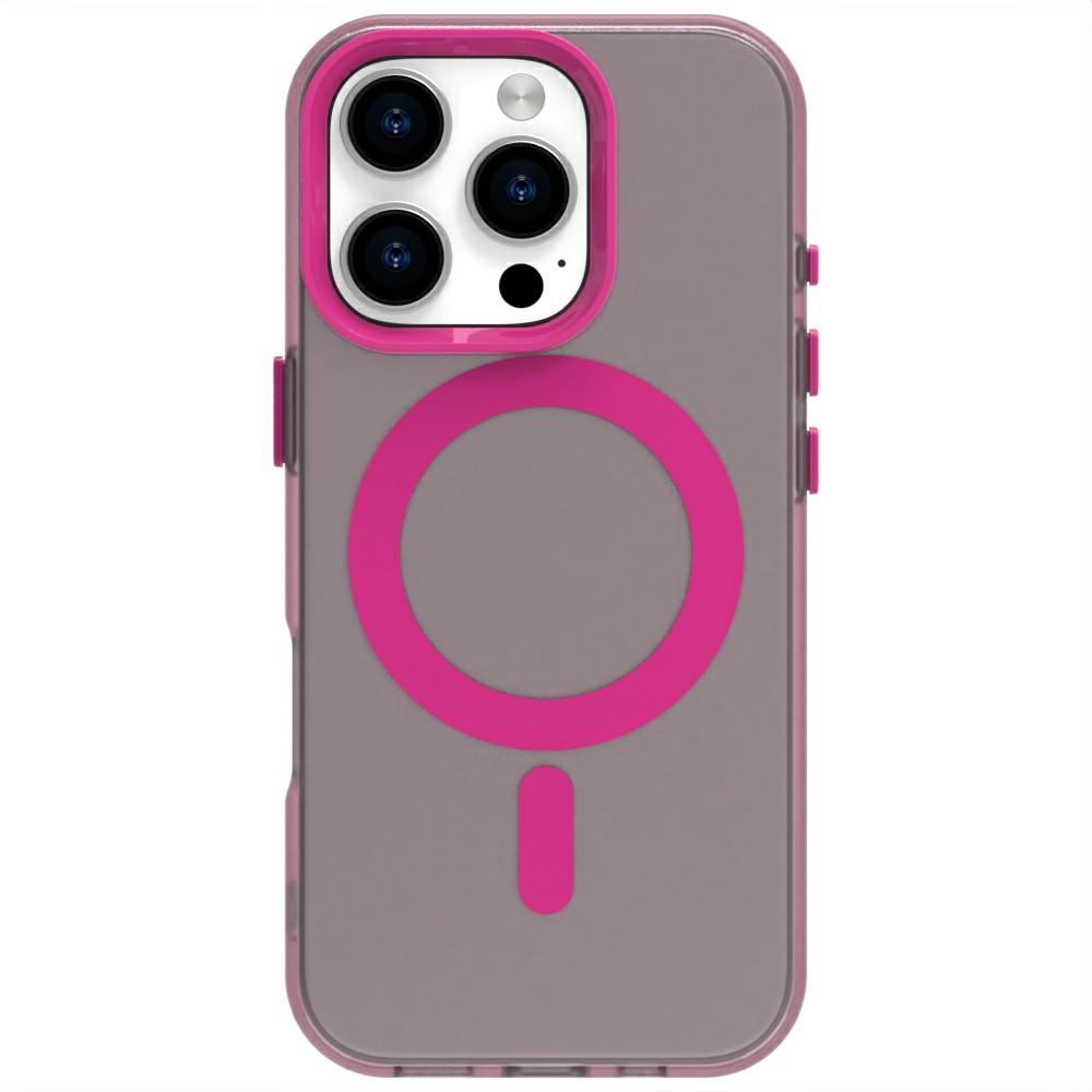 Candy Series For iPhone 16 Pro Case Compatible with MagSafe PC+TPU+PET Anti-Drop Phone Cover