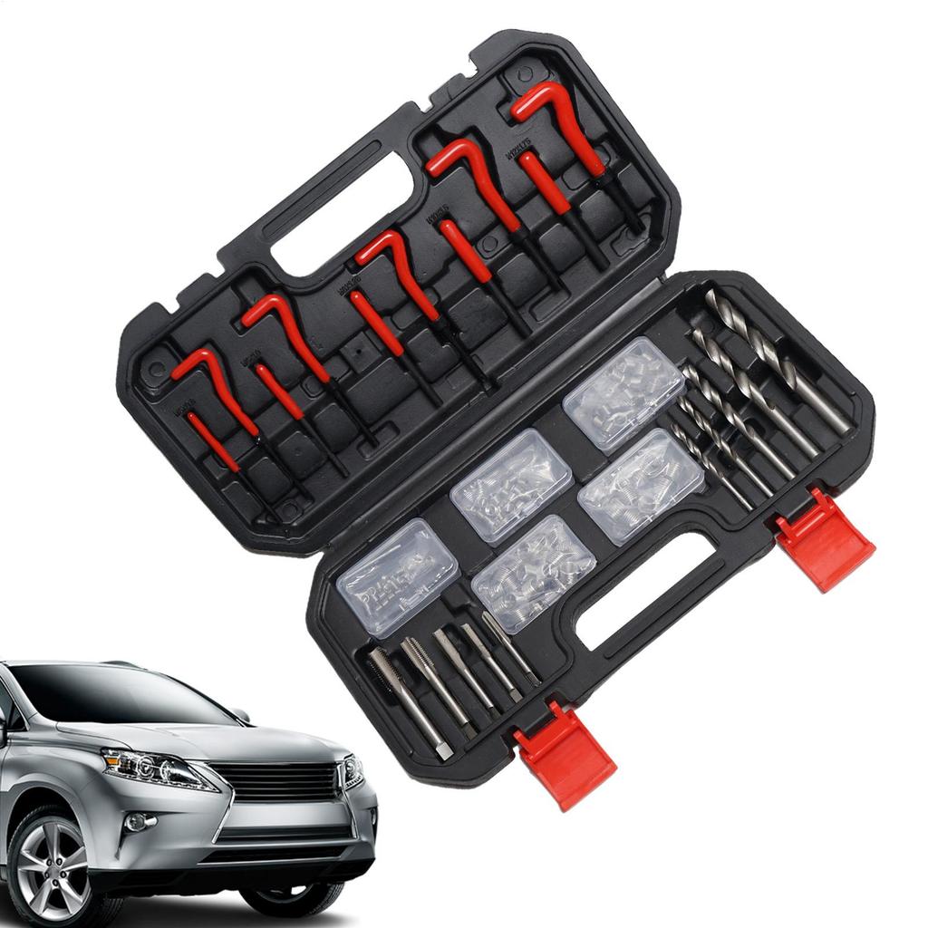 131pcs Rethreading Tool Kit Auto Engine Block Damage Repair Kit M5 M6 M8 M10 M 12 Engine Thread Repair Tool For Car Repair