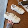 Minority Velcro Canvas Shoes Women's  Spring Korean Version of The New Casual All-match Thick-soled Sports Shoes Trend