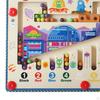 Wooden Magnetics Beads Board Puzzle for Ages 35 Birthday Gift Preschool Toy marine