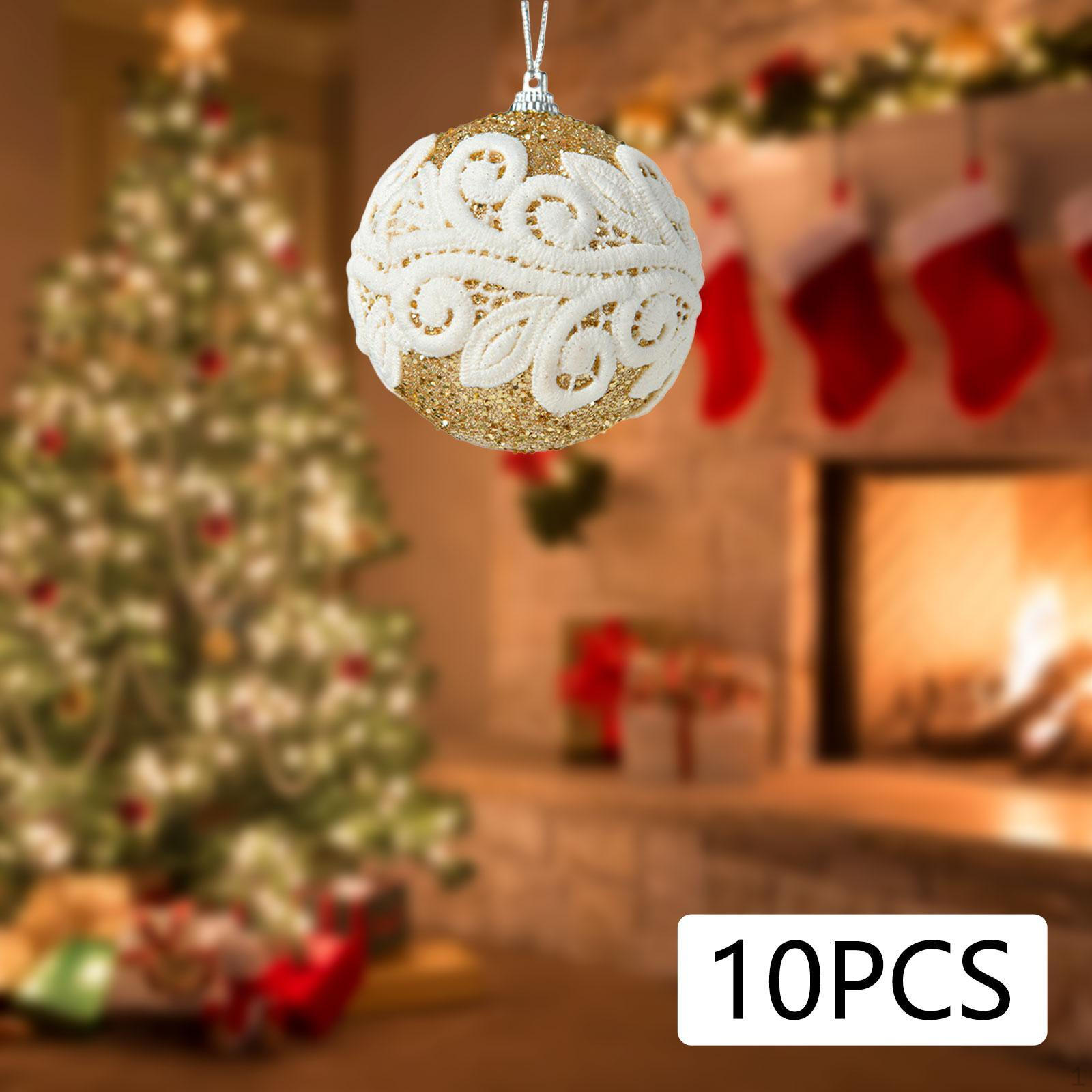 

10 штук елочные шары рождественские подвесные украшения декор ремесла подарки