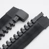 Resin 20# DIY Two Zippers for Tent Sewing Bags Slider Head Zippers Pull Ring Zip Cloth Accessories
