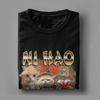 Men's T-Shirt Ni Hao Fine Shyt Funny Brainrot Meme Funny 100% Cotton Tee Shirt Short Sleeve Cute Cat T Shirts Clothing Graphic