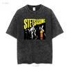 GROUP Stetsasonic HIPHOP Short Slevee Black T Shirt long or sleeves vintage Washed Top For Everyday Wear Versatile Stylish Soft