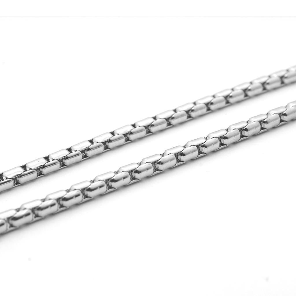 Misplaced Pearl Necklace Stainless Steel Men's and Women's Necklace Chain with Chain