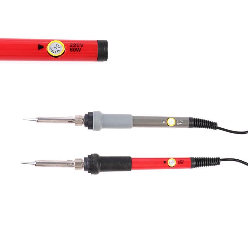 60W Einstellbare Temperatur Elektrische Lötkolben 220V Eu Stecker Reparatur Werkzeuge