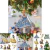 Delightful Snow White Ariel Belle Rapunzel Acrylic Pendant Ornaments Xmas Tree Decor