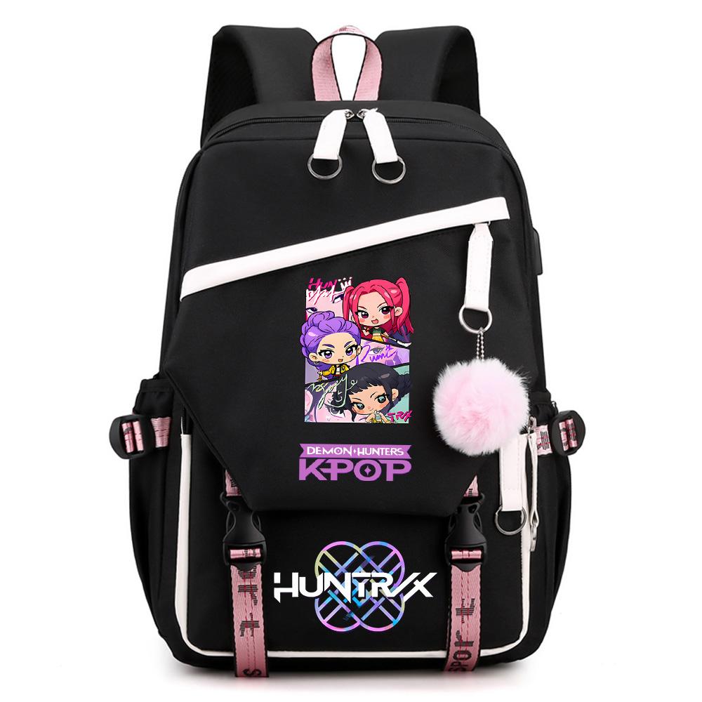Anime K-Pop Demon Hunters Printed Large Capacity Backpack for Teenger Student Girl Boy Schoolbag Bookbag Women Waterproof Travel Bag Gift