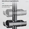 Abs Adjustable Shower Head Holder Shower Holder Clamp Showerhead Rail Slide Bracket Bathroom Accessories Rotation Hook Design