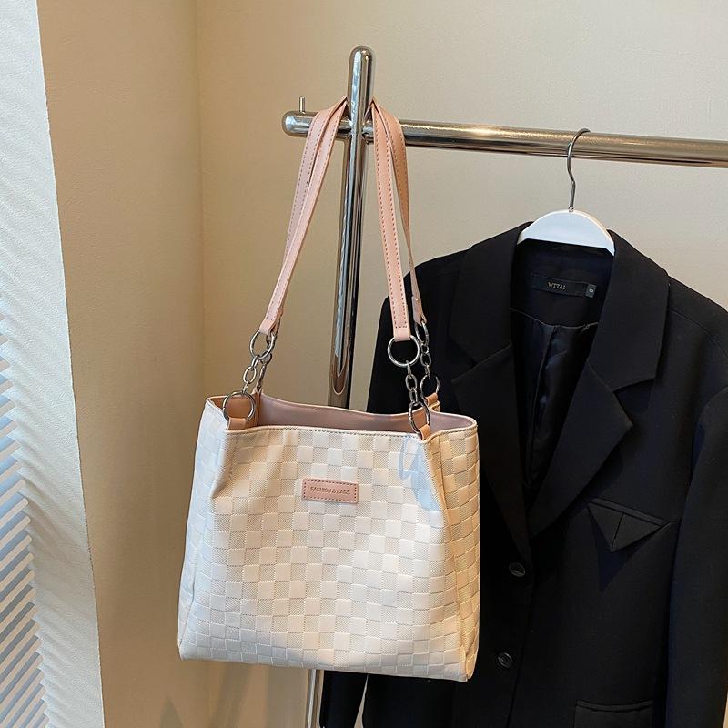 One-shoulder big bag for women 2025 new large-capacity tote bag, college student class commuting bag