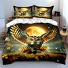 "Moonlit Owl Art Decor Set" Soft Skin-Friendly Bedding Set Includes 1 Duvet Cover And 2 Pillowcase Gift