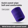 1 PC Towel Sports Wrist Bands Tennis Sweat Bands Wrist Guard Basketball Fitness Sweatbands Wrist Wrap Wrist Protection Badminton 1