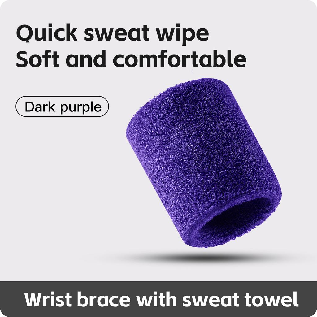 1 PC Towel Sports Wrist Bands Tennis Sweat Bands Wrist Guard Basketball Fitness Sweatbands Wrist Wrap Wrist Protection Badminton 1