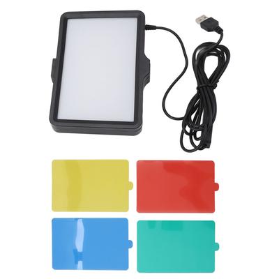 Lampe vidéo LED pour caméra avec filtre RVB, éclairage de photographie portable alimenté par USB, panneau LED à intensité variable