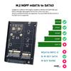 M.2 NGFF MSATA SSD na SATA 3.0 2.5'' Adaptér Karta konvertoru M.2 SSD JBOD Adaptér pro karty 2230/2242/2260/2280 6Gbps