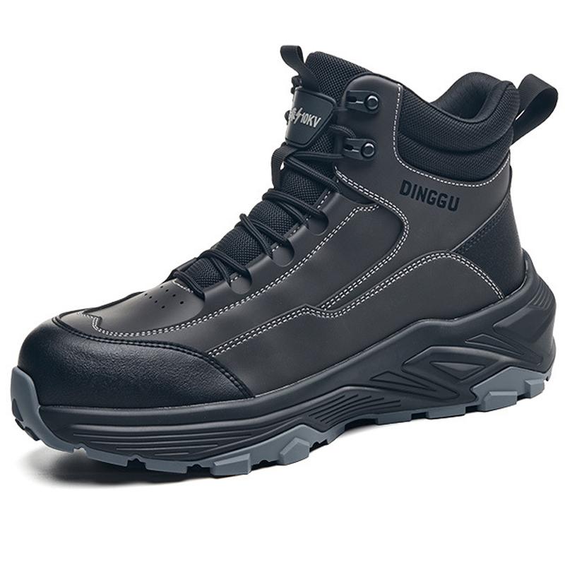 New Male Insulated 10kv Work Shoes Anti-smash Anti puncture Safety Boots Composite toe Security Protection Shoes Work Boots Men 38